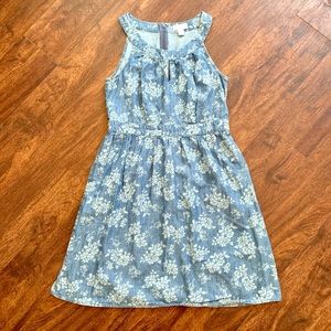 Loft Chambray Sleeveless Mini Dress